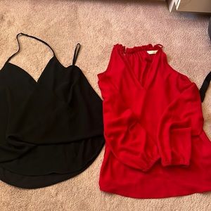 Black and red going out tops!